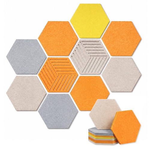 Hexagonal felt chalkboard - hexagonal,