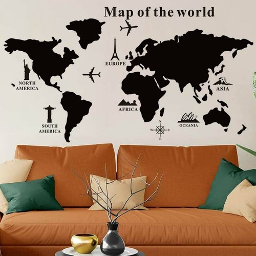 Mappa del mondo - adesivo, da